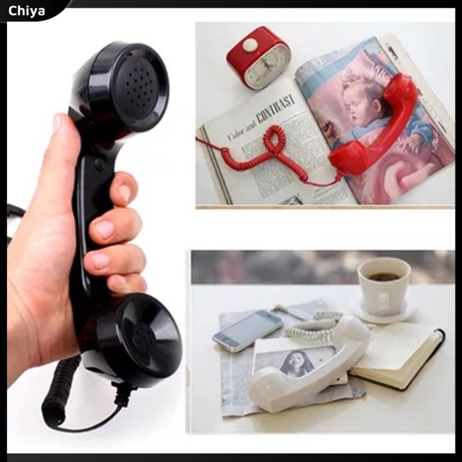 Micro Ngoài Cho Điện Thoại Chống Bức Xạ Phong Cách Retro Thời Trang