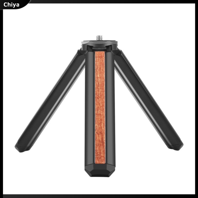 Giá Đỡ Ba Chân Mini Bằng Gỗ Dát Đá Di Động Đa Năng Ốc Vít 1 / 4 Inch Có Thể Gập Gọn