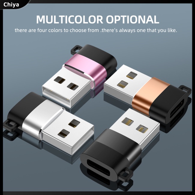 Đầu Chuyển Đổi Cổng Type-c Sang Usb 56k Có Dây Xích Tiện Dụng