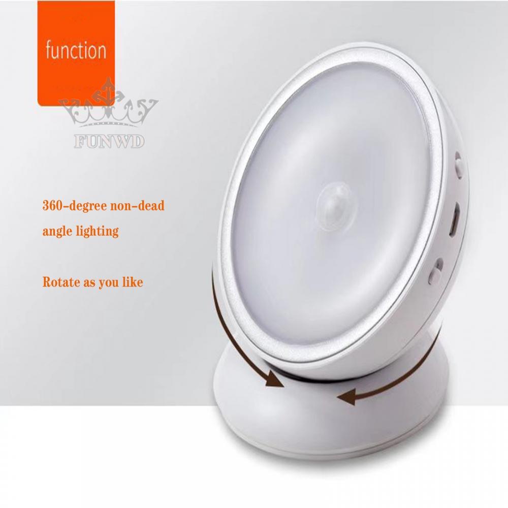 Đèn Led Xoay Tự Động Ánh Sáng Ban Đêm