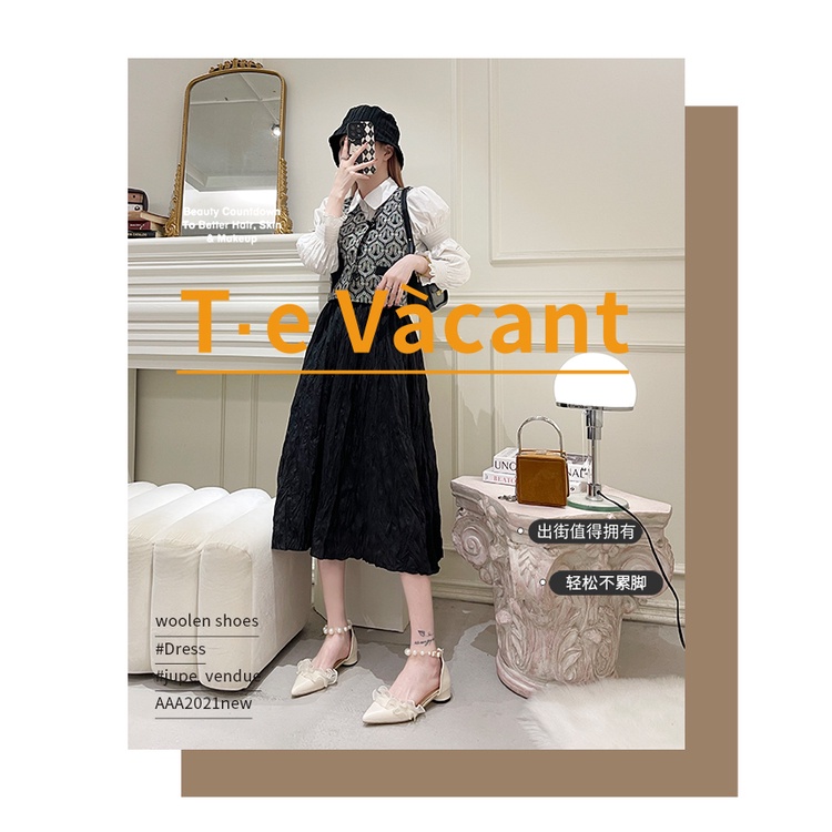 Sandal Mũi Nhọn Gót Dày Phong Cách Thời Trang Xuân Hè 2023 Mới