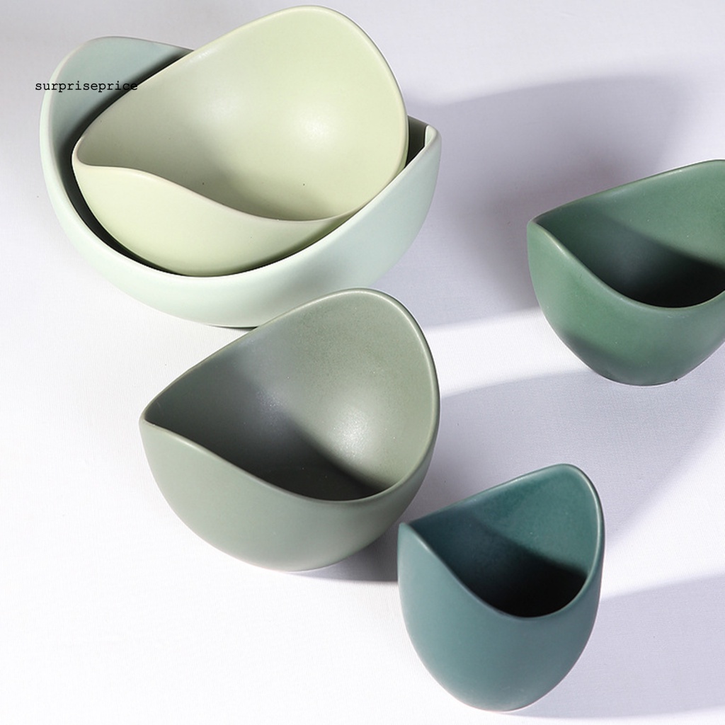 1 Bộ Khay Đựng Thức Ăn Vặt Bằng Gốm Hình Hoa Sen Phong Cách Bắc Âu