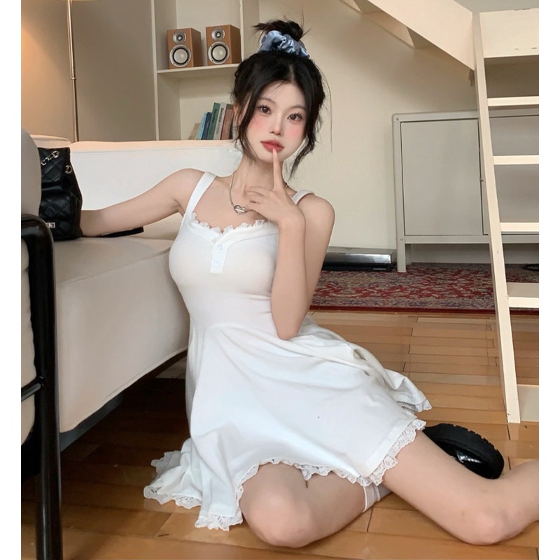 Đầm Cổ Vuông Xếp Ly Dáng Ôm Thời Trang Sang Trọng Cho Nữ