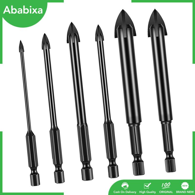 Bộ 6 Mũi Khoan Kính Bê Tông Đầu Lục Giác Cho Gạch Men / Gỗ