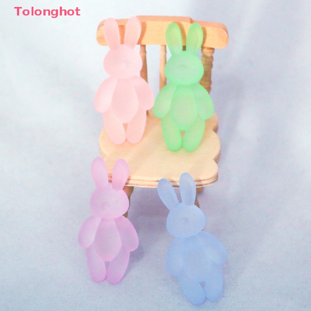 Bộ 4 Món Gối Hình Thỏ Hoạt Hình Trang Trí Nhà Búp Bê