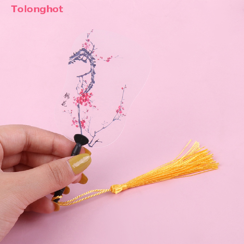 Set 2 Quạt Mini Tỉ Lệ 1: 12 Dùng Để Trang Trí Nhà Búp Bê