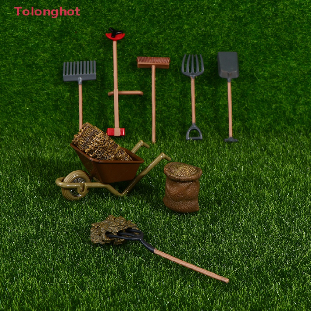 Xẻng Nông Trại Mini Trang Trí Nhà Búp Bê