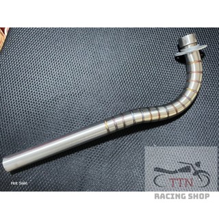 Cổ pô inox tích sâu hàn pô zin wave nhỏ dream