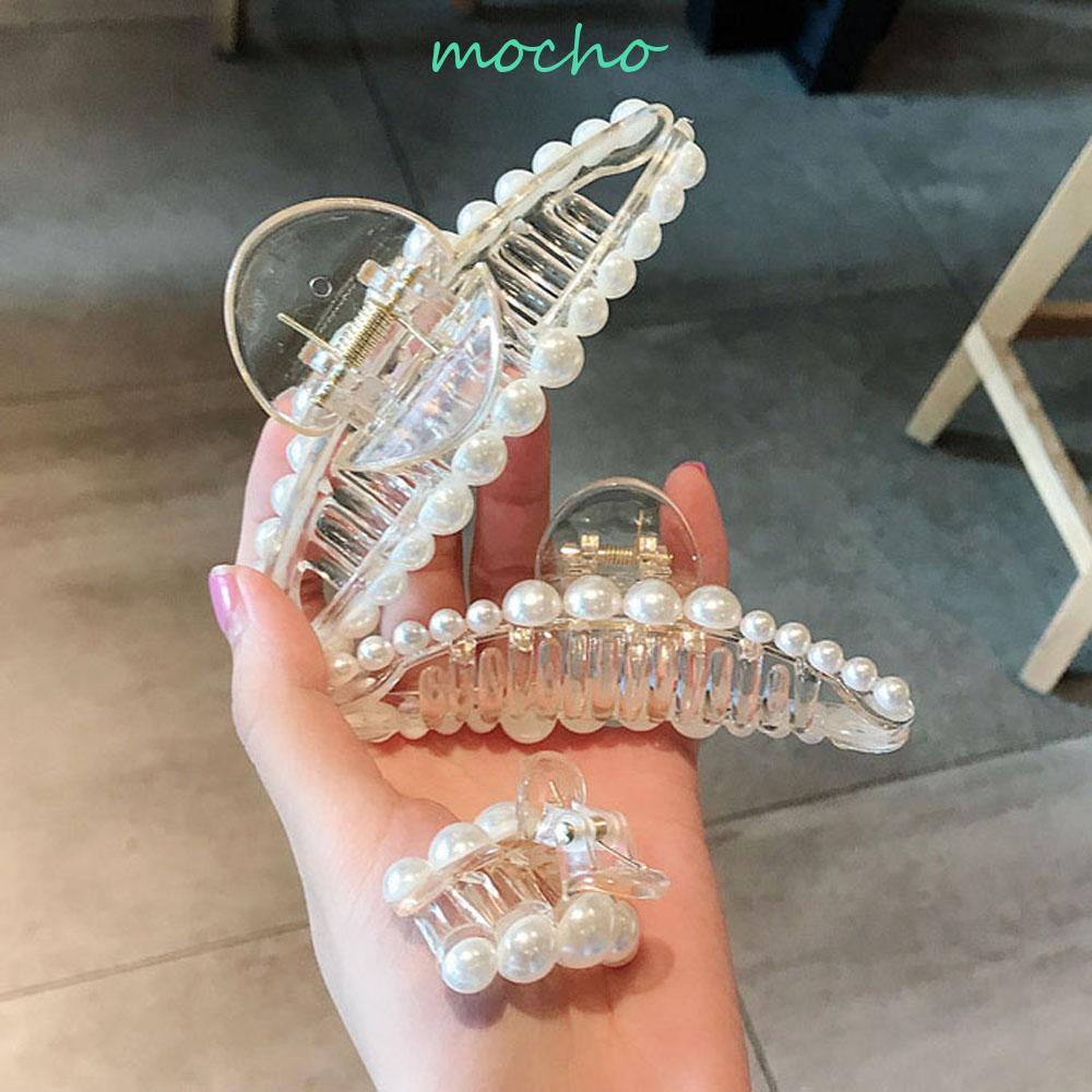 Kẹp Tóc Càng Cua Họa Tiết Hình Học Ngọt Ngào Thời Trang Hàn Quốc