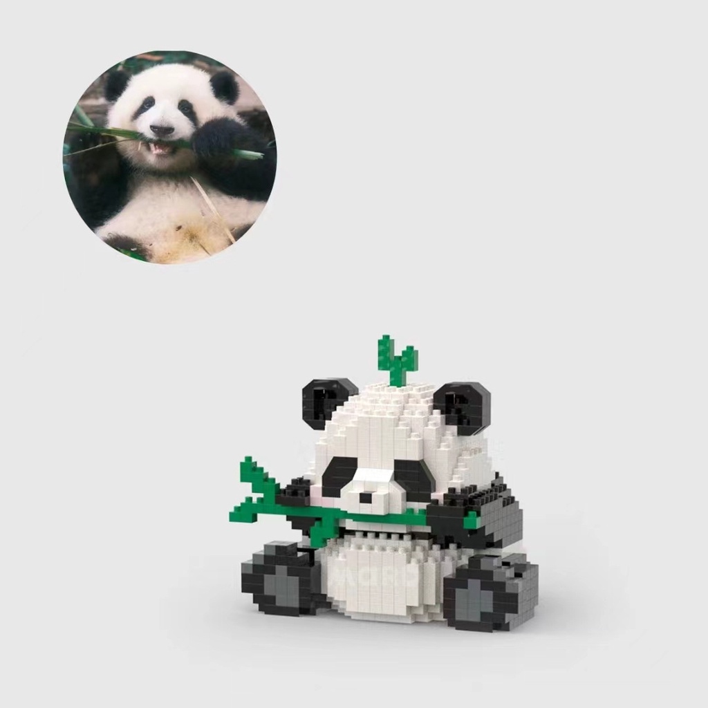 Đồ Chơi Lắp Ráp Mô Hình Hoa Gấu Trúc Cỡ Nhỏ Dễ Thương