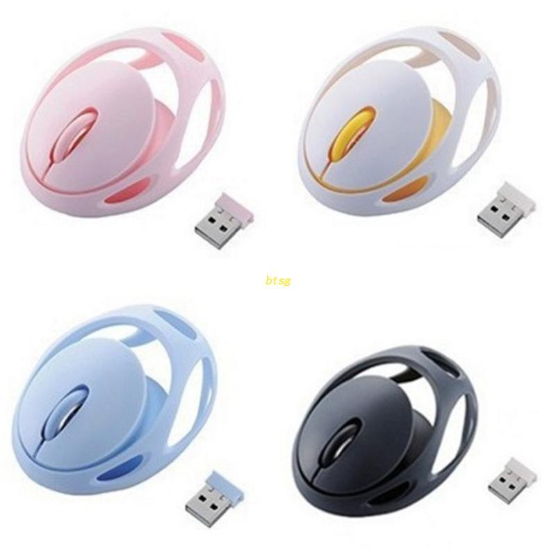 Chuột Quang Không Dây 1200dpi Mini 2.4G Họa Tiết Hoạt Hình btsg Dễ Thương