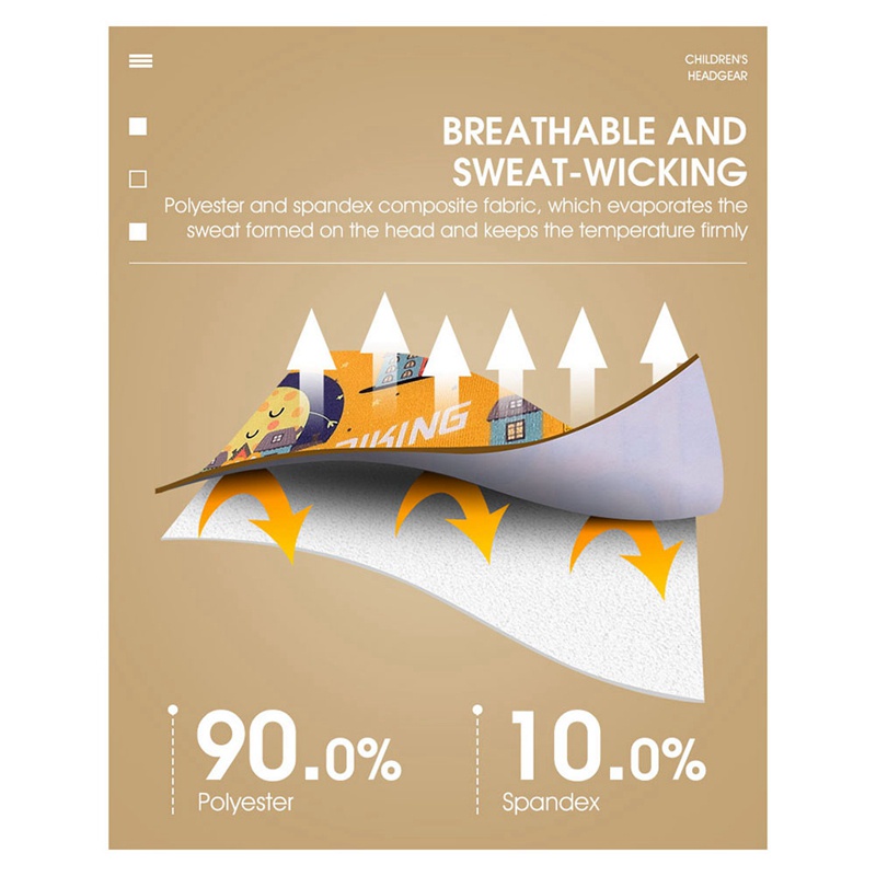 Khăn Choàng Cổ Thể Thao Che Phủ Mặt Giữ Ấm Màu Vàng Cho Trẻ Em