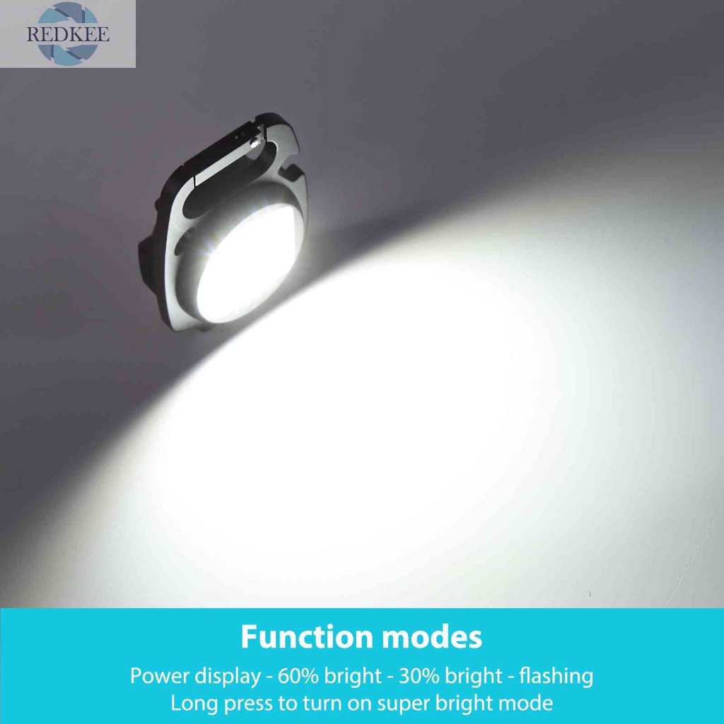 Móc Khóa Đèn Pin Mini COB LED 500 Lumens Bỏ Túi Tiện Dụng