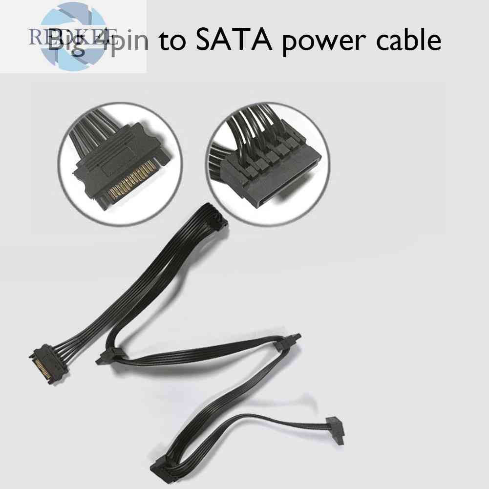 Cáp ChuyểN ĐổI Molex 4 Pin Sang SATA 15 Pin, 1 Sang 5 30 inch
