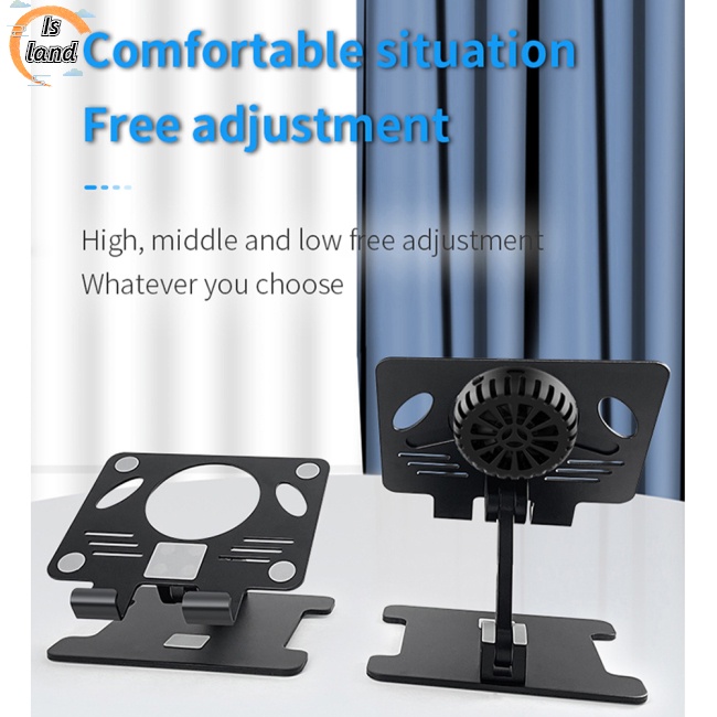 Quạt Tản Nhiệt Bán Dẫn Có Giá Đỡ Điện Thoại / Máy Tính Bảng / Laptop Có Thể Gập Lại