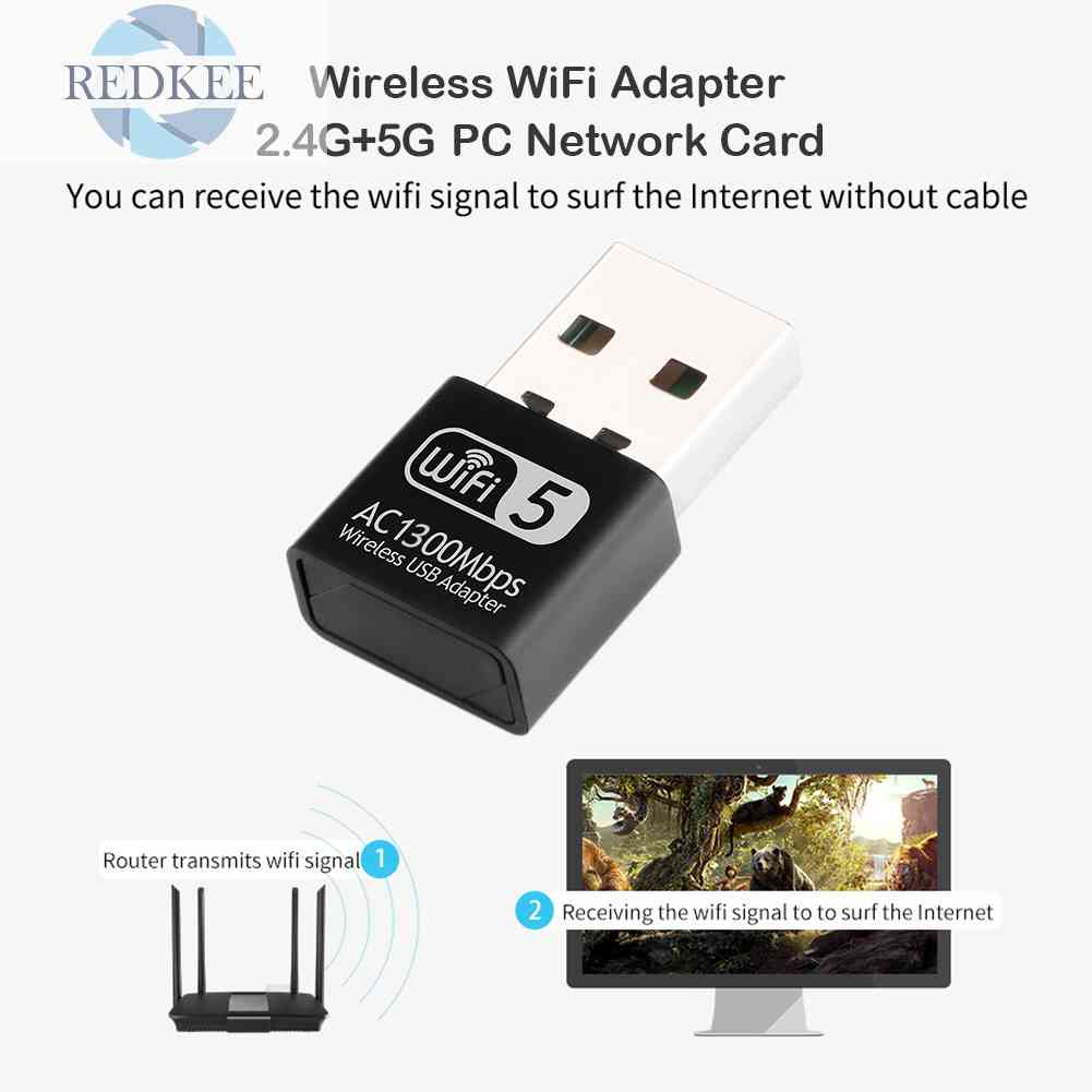 Usb Phát WiFi WD-4609AC 1200Mbps 2.4G 5G Cho Windows XP