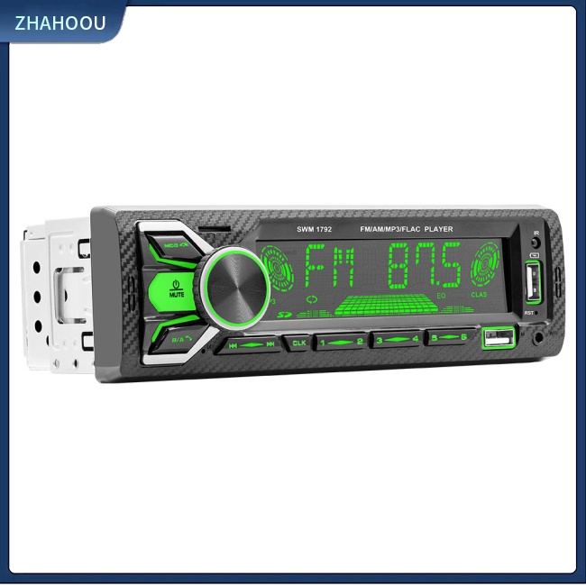 ☃Phụ Kiện Trang Trí Nhà Cửa Độc Đáo Sáng Tạo☃ Máy Phát Nhạc Bluetooth 1 Din Hai Đầu Đọc Thẻ Nhớ Hd Chống Mất Tích Hợp Đèn Nhiều Màu Sắc Dành Cho Xe Hơi