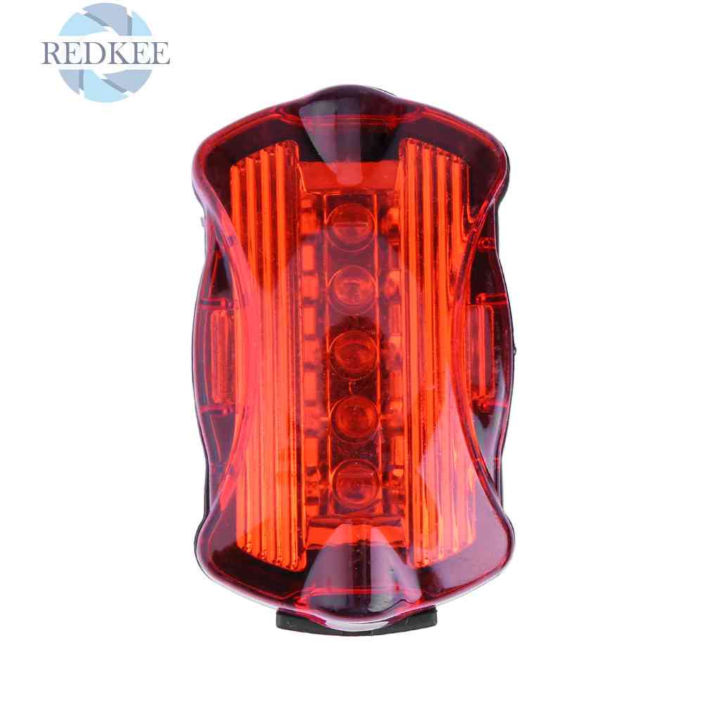Đèn Hậu Cảnh Báo 5LED Chống Nước Độc Đáo Cho Xe Đạp