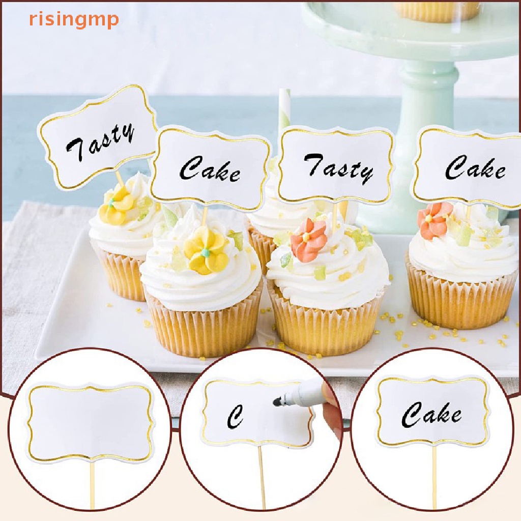 Set 10 / 24 Topper Hình Bảng Đen Dùng Trang Trí Bánh Kem