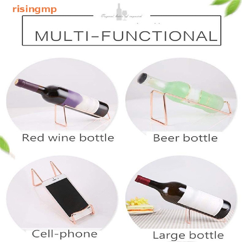 Giá Đỡ Chai Rượu Vang Bằng Kim Loại Gắn Tường Tiện Lợi