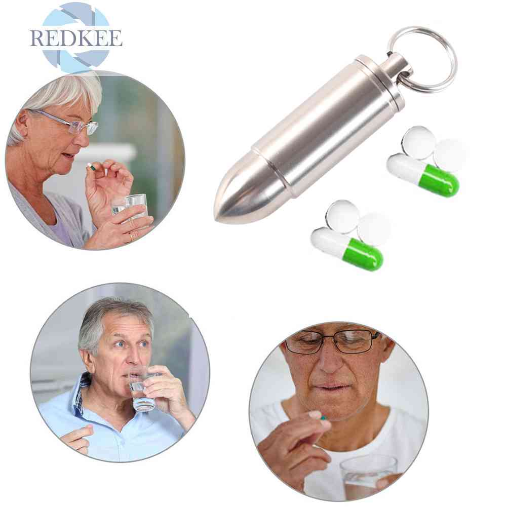 Hộp Đựng Thuốc Mini Có Móc Khóa Tiện Lợi