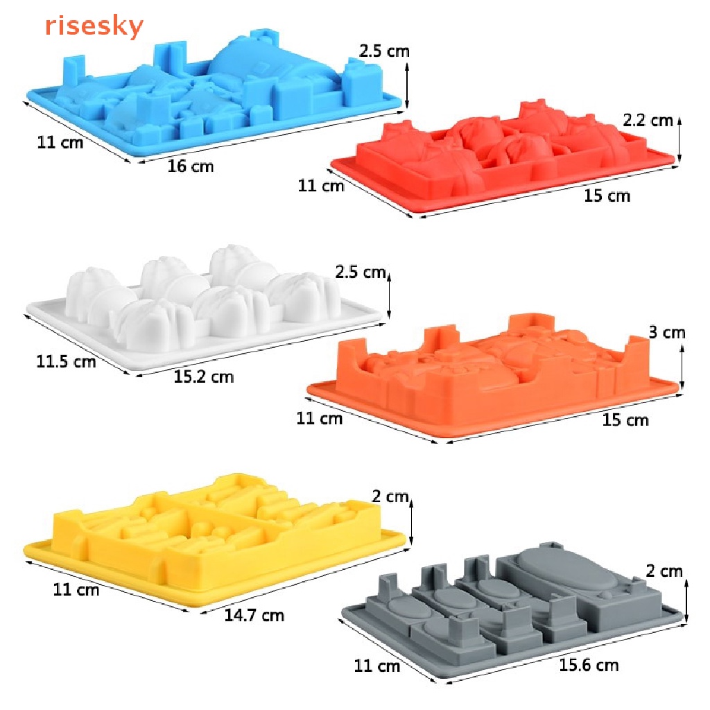 Khuôn Silicon Làm Bánh Kẹo / Xà Phòng Kiểu Hoạt Hình 3D Dễ Thương