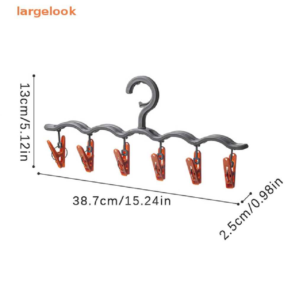 Móc Treo Mũ / Vớ 6 Kẹp Tiện Dụng Cho Gia Đình
