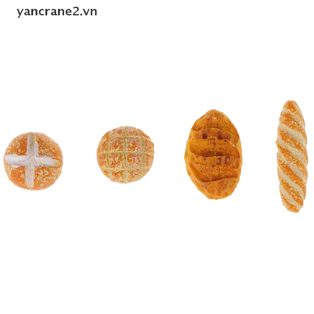 Set 4 Món Đồ Ăn Sáng / Tráng Miệng / Món Tráng Miệng Cho Nhà Búp Bê YAN2 {yancrane2.vn}