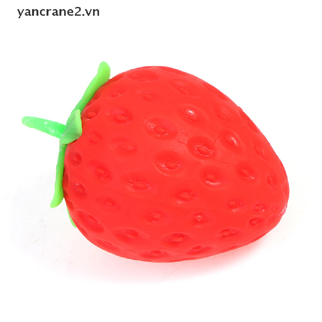 Đồ chơi squishy Giảm Stress Hình Trái Dâu Tây Dễ Thương Cho Bé {yancrane2.vn} {YAN2}