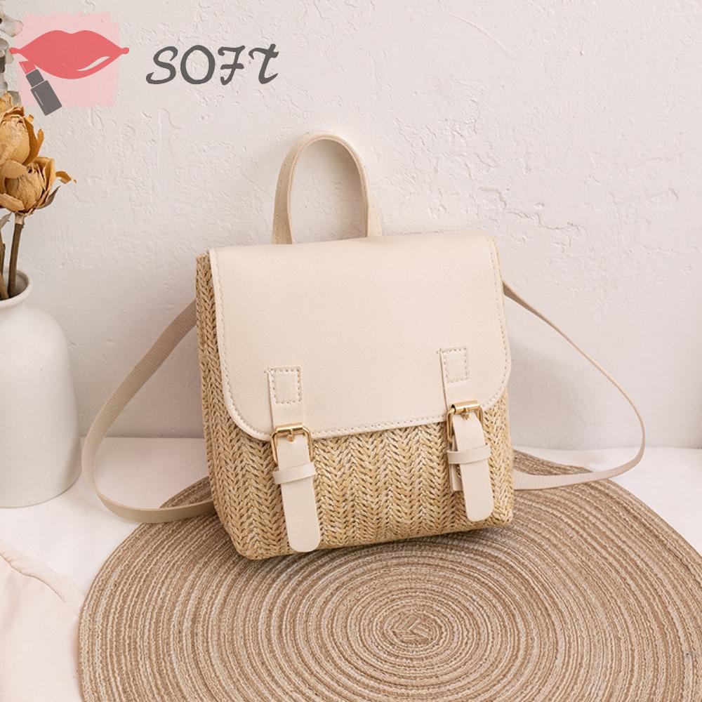 Ba Lô Đan Cói SOFTNESS Thiết Kế Sang Trọng Thanh Lịch