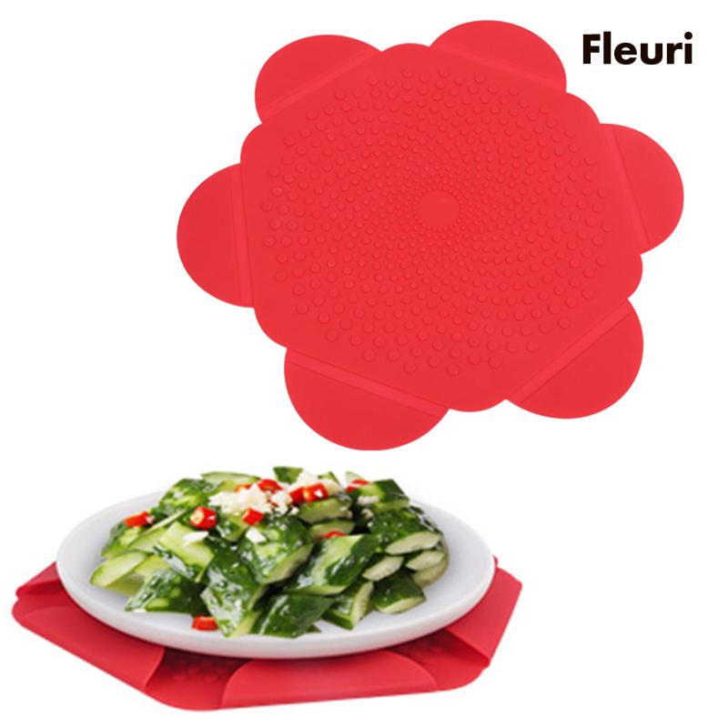 Đế Lót Nồi / Chảo Bằng Silicone Chống Trượt Tiện Dụng Cho Lò Vi Sóng