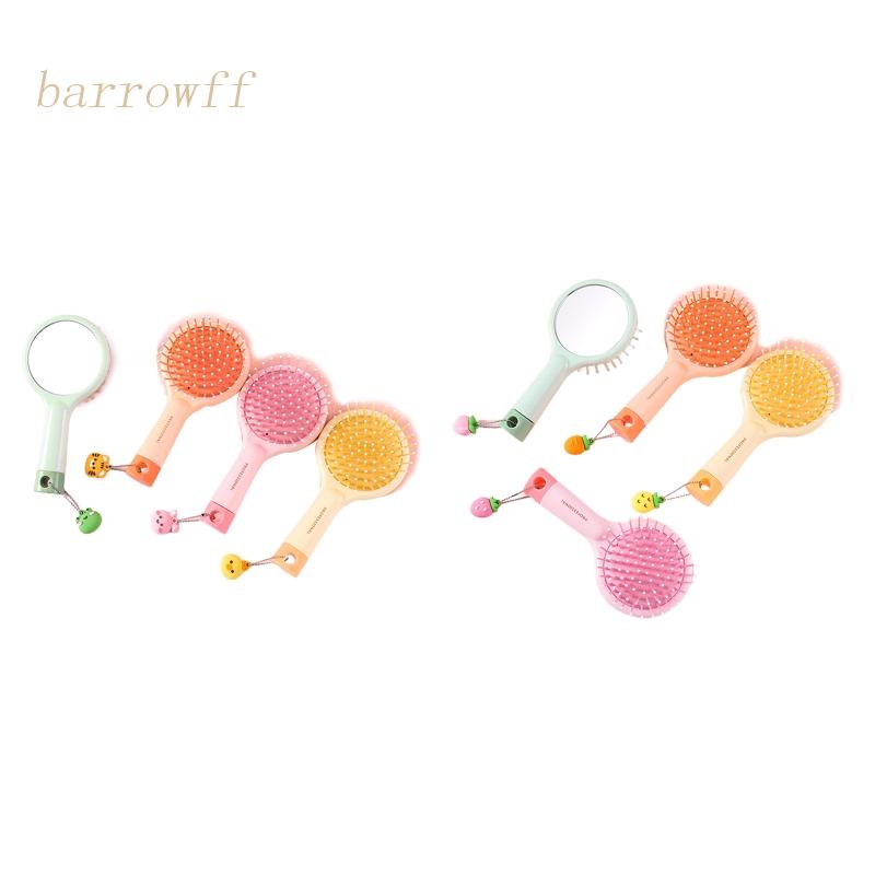 Bộ Lược Chải Tóc Xoăn / Ướt Có Gương Tiện Dụng