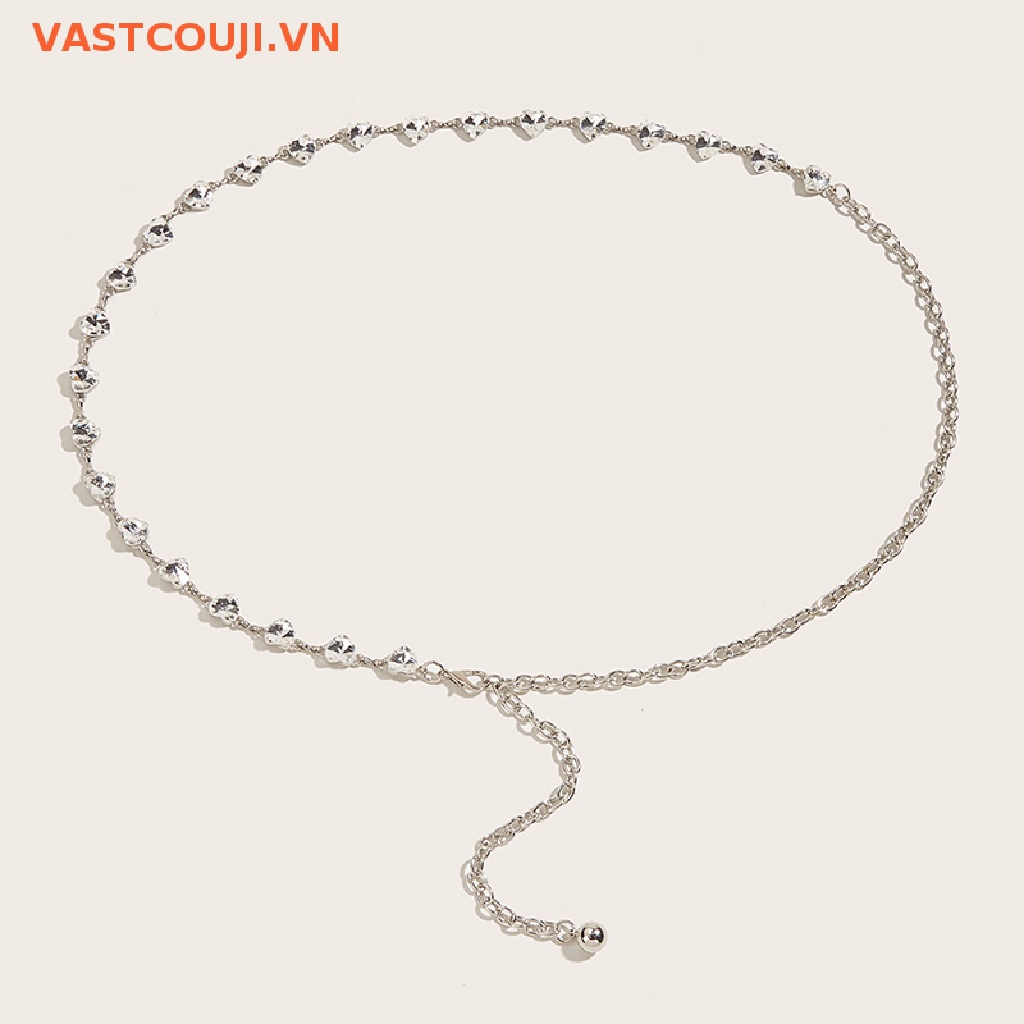 Thắt Lưng Dây Xích Kim Loại Đơn Giản Thời Trang Vintage Cho Nữ
