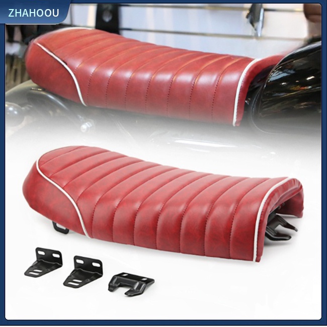 ☃Phụ Kiện Trang Trí Nhà Cửa Độc Đáo Sáng Tạo☃ Yên Xe Máy Kẻ Sọc Phong Cách Retro Thoải Mái Chống Thấm Nước