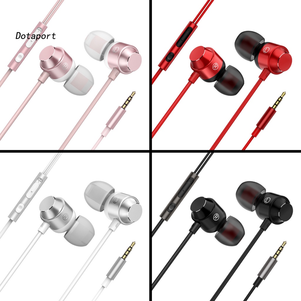 Tai Nghe Nhét Tai KDDT-3.5mm Có Nút Điều Chỉnh Âm Lượng Dành Cho Điện Thoại / Laptop