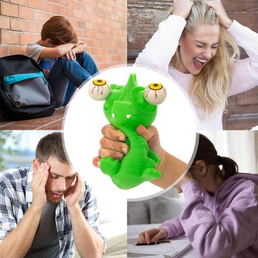 Đồ Chơi Nắn Bóp Đàn Hồi Giảm Stress Hình Đôi Mắt Hoạt Hình
