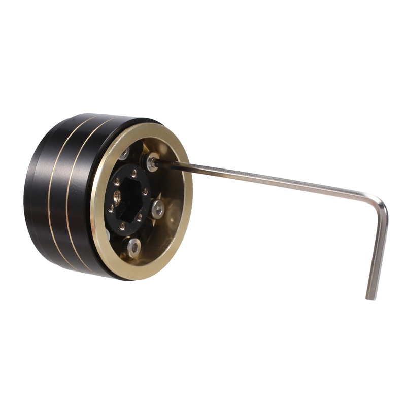 Đĩa Khóa Bánh Xe Hạt Đồng Thau 1.0 Inch 3.15Mm Màu Đen Cho Xe Điều Khiển Từ Xa Axial SCX24 1 / 24
