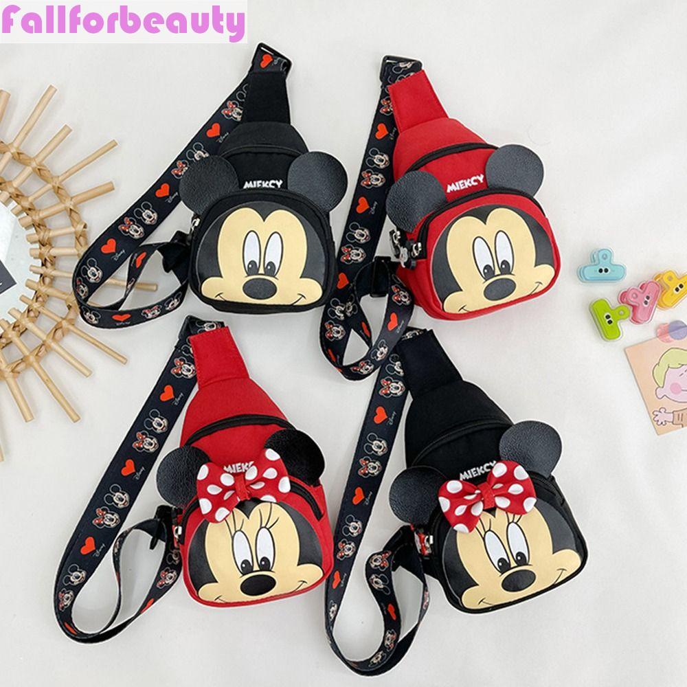 Túi Đeo Chéo Ngực Mini In Họa Tiết Hoạt Hình Mickey Dễ Thương Cho Nữ