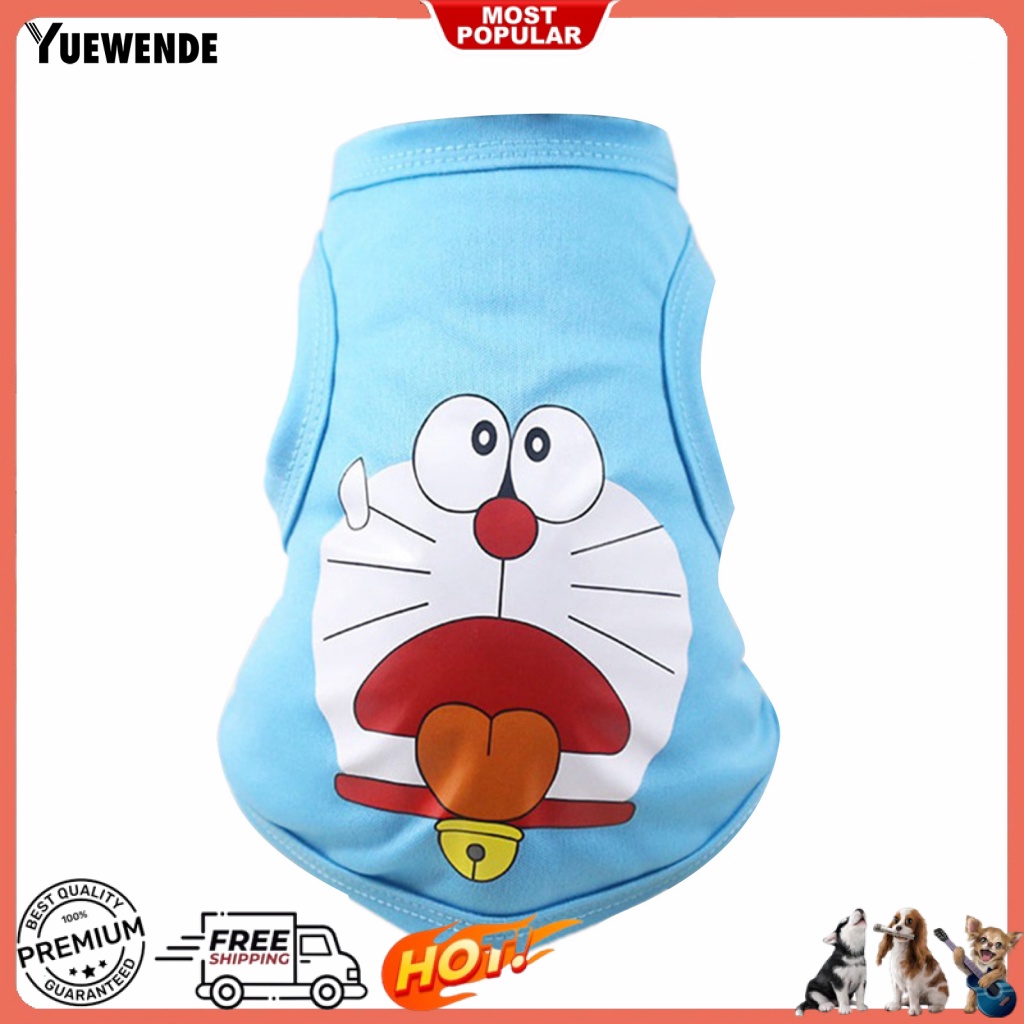 Áo Thun Polyester Không Tay In Họa Tiết Hoạt Hình Dễ Thương