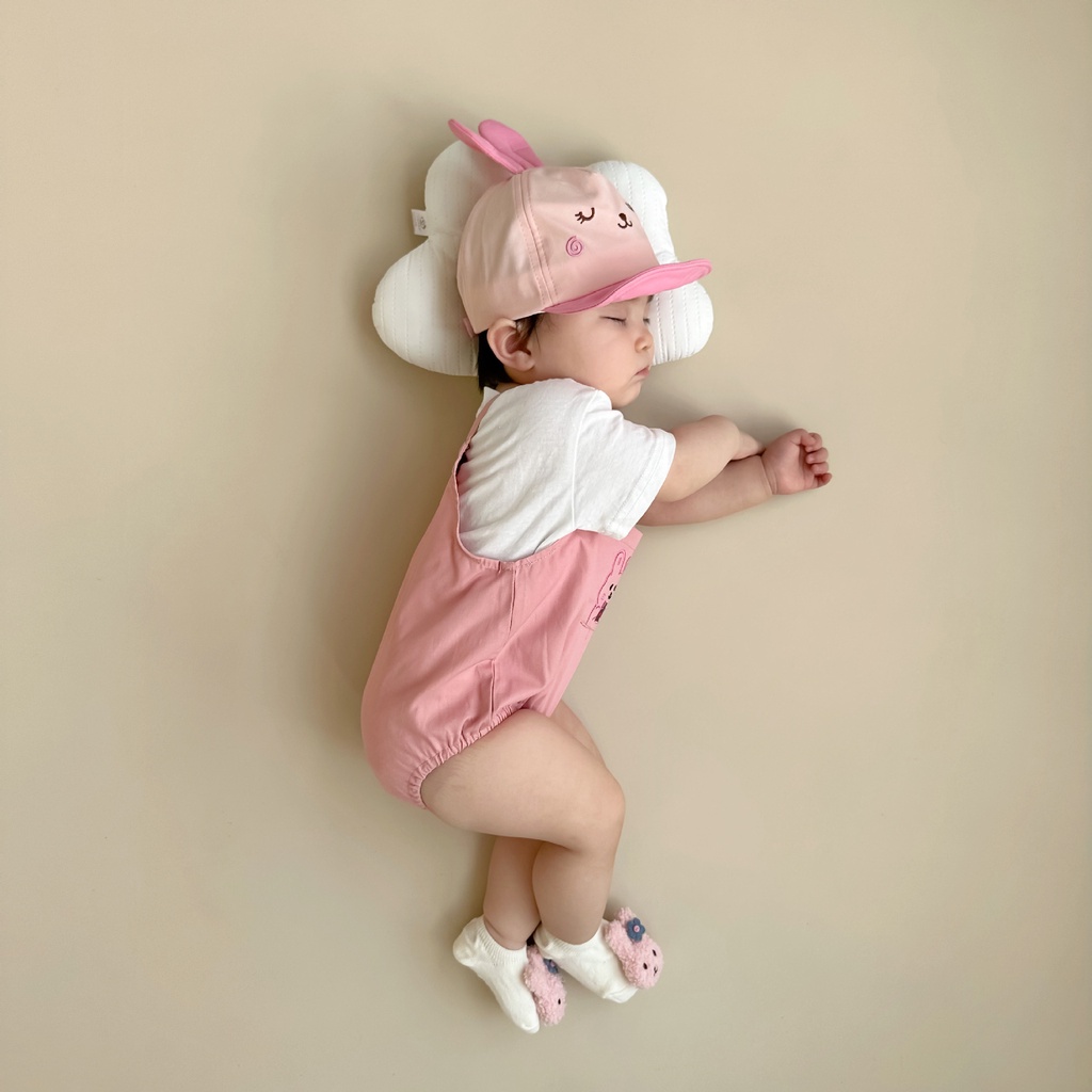 Áo Liền Quần Không Tay In Hoạt Hình Phong Cách Hàn Quốc Dành Cho Bé Sơ Sinh
