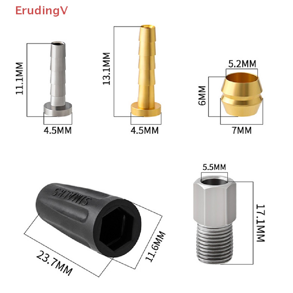 [ErudingV] Ống Bơm Dầu Thủy Lực Dạng Vòng Chữ T Cho Xe Đạp