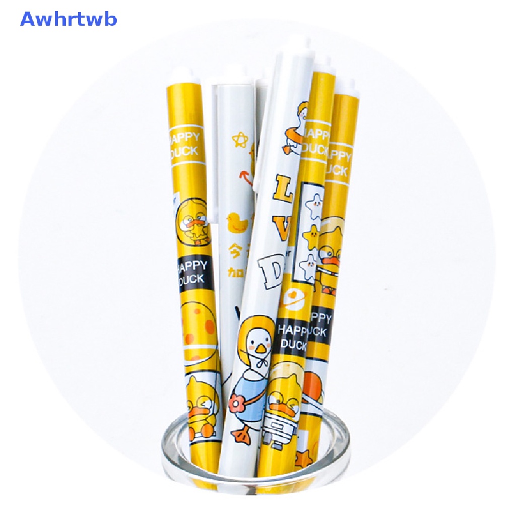 Bút Mực Gel Họa Tiết Vịt Hoạt Hình Dễ Thương Cho Học Sinh Mới
