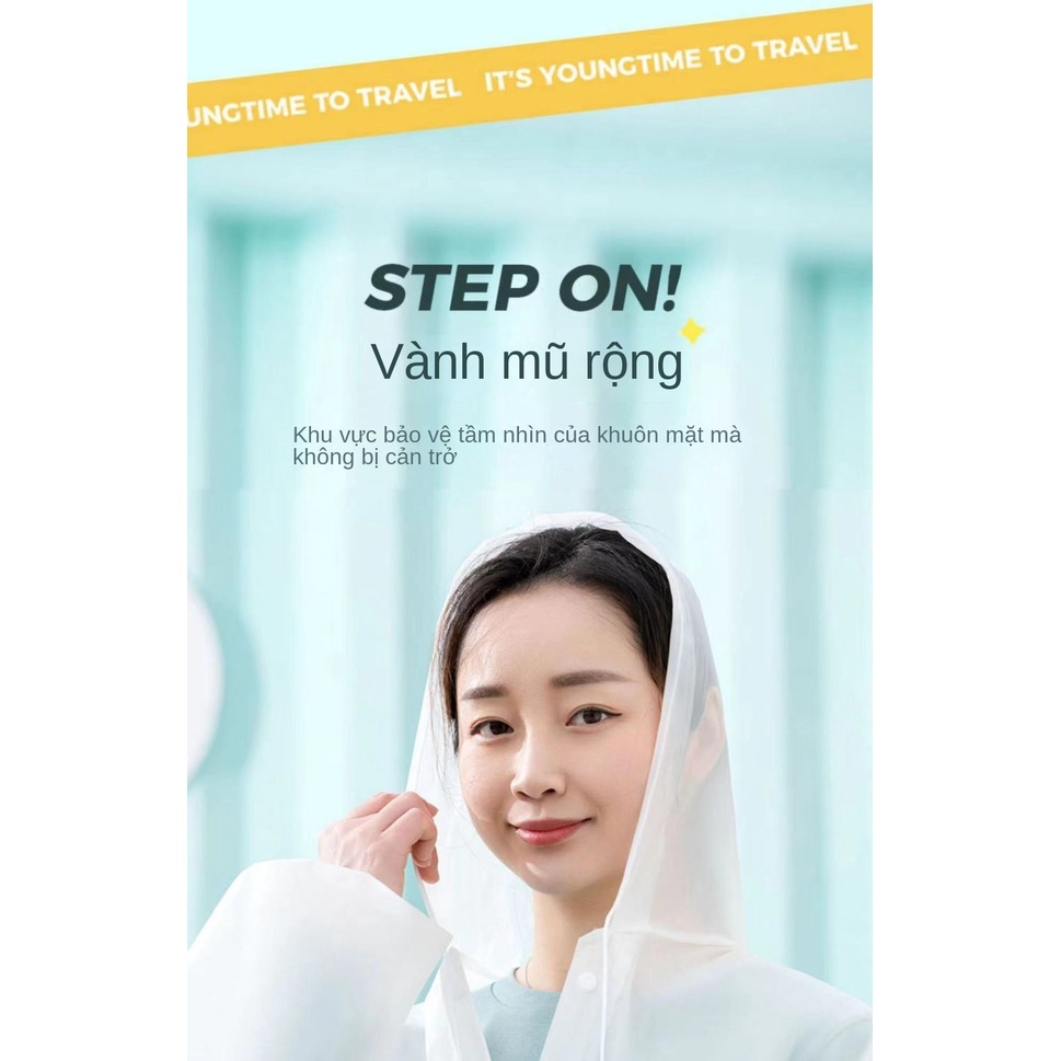 Áo Mưa Dáng Dài Dày Dặn Trong Suốt Dùng Một Lần Tiện Dụng Cho Nam Và Nữ