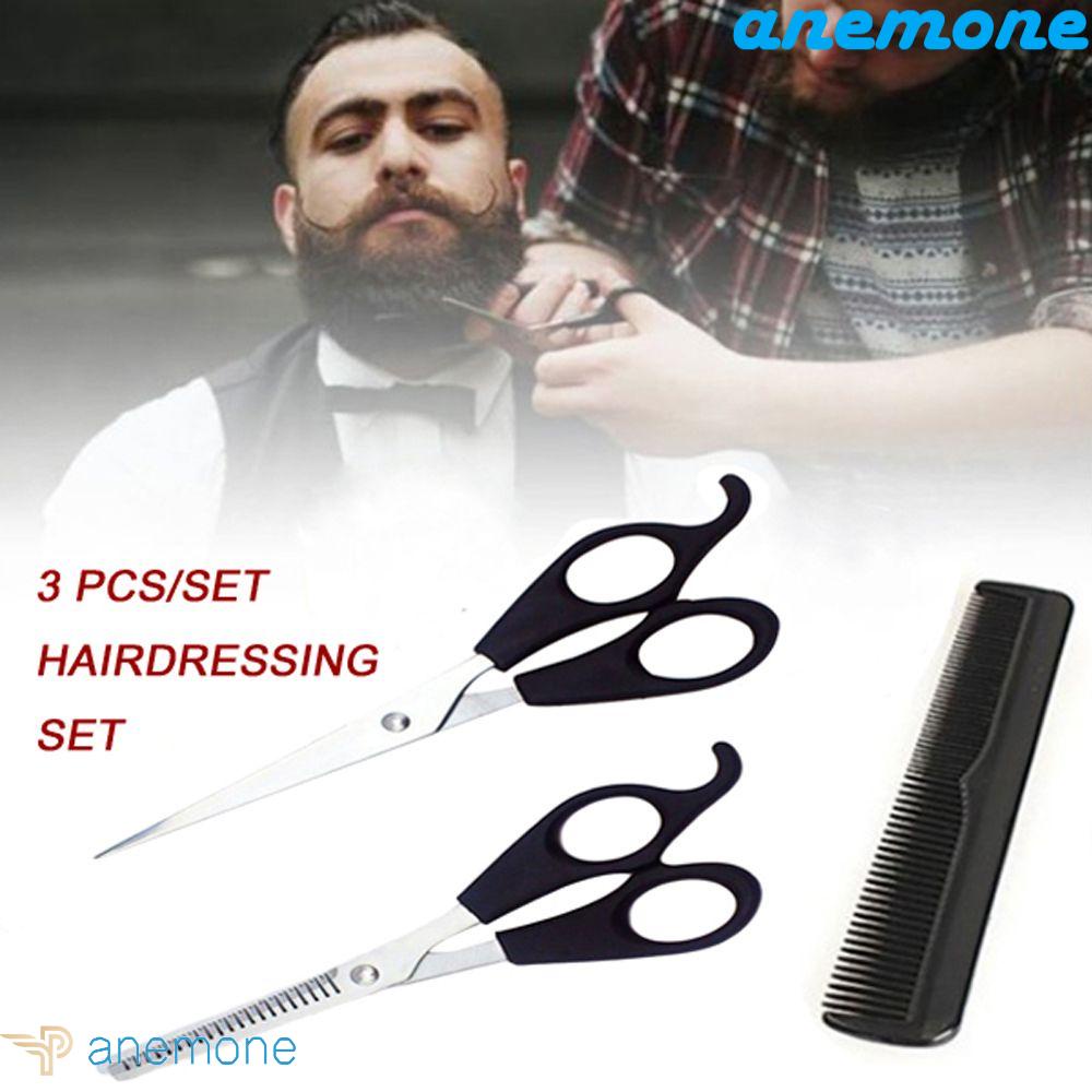 [Hàng mới về] ANEMONE Bộ 3 dụng cụ cắt tỉa tóc chuyên nghiệp tiện lợi cho thợ cắt tóc