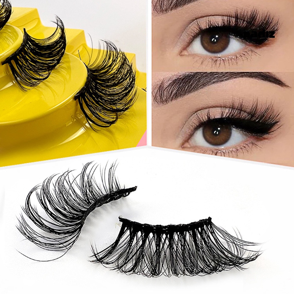 Set 10 Cặp Lông Mi Giả Cong Mềm 3D Tự Nhiên Linh Hoạt Cho Nữ