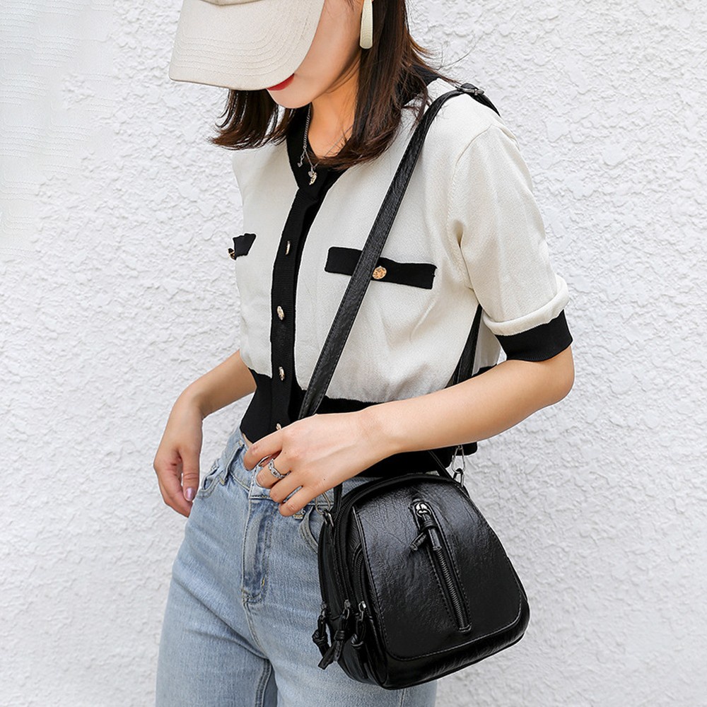 Túi Xách Da PU Phong Cách Retro Thời Trang Cho Nữ