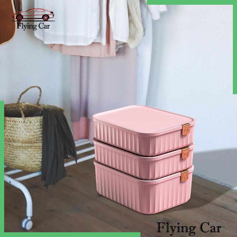 Set 2 Hộp Đựng Đồ 3 Ngăn Tiết Kiệm Không Gian Tiện Dụng Cho Gia Đình