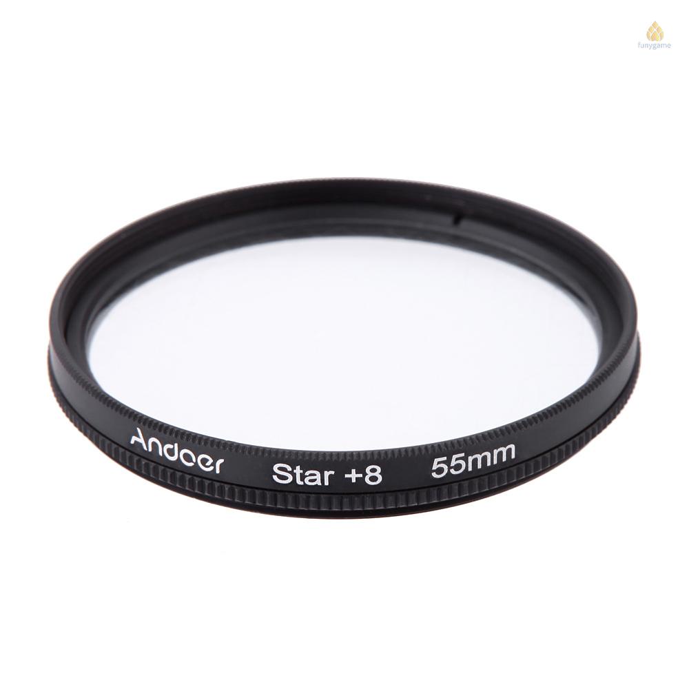 Bộ Kính Lọc Phân Cực Andoer 55mm UV + CPL + 4 + Star 8 Điểm Cho Máy Ảnh Pentax DSLR