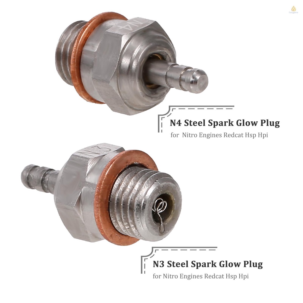Bugi Phát Sáng 70117 N3 Bằng Thép Cho Động Cơ Nitro / Xe Tải Điều Khiển Từ Xa