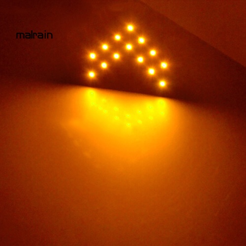 Bộ 2 Đèn LED Tín Hiệu 14SMD Hình Mũi Tên Gắn Kính Chiếu Hậu Xe Hơi
